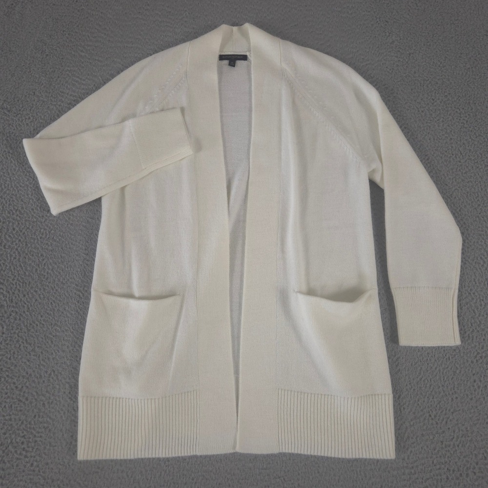 Banana Republic Sweater Womens Medium Soft Luxe Cardigan Open Front Pockets Knit